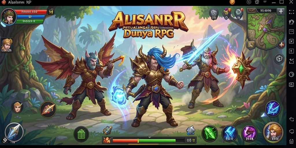 Gameplay seru ALISANRP dengan pertarungan yang mendebarkan.