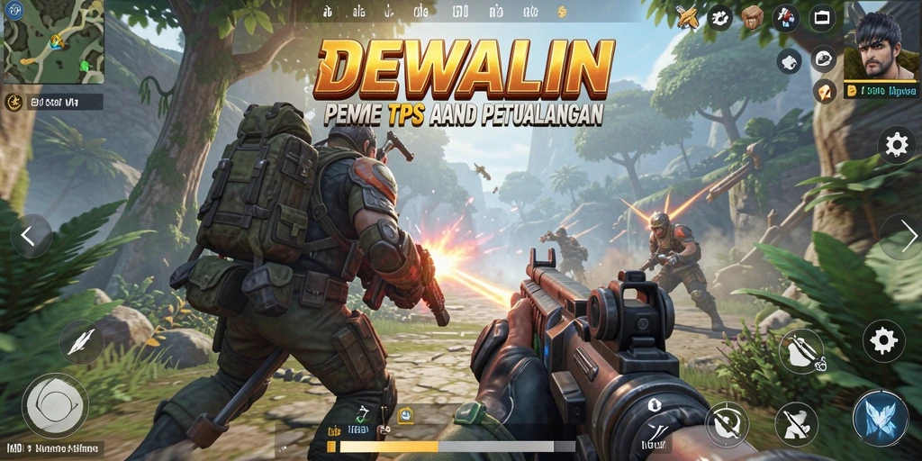 Tampilan gameplay DEWALIN yang menegangkan dan penuh aksi.
