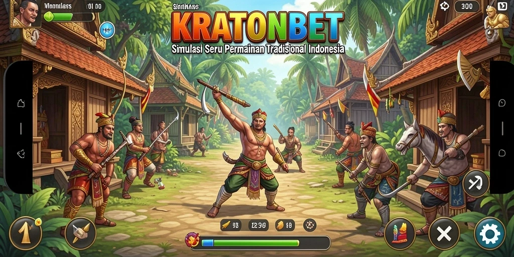 Gameplay seru dengan permainan tradisional Indonesia di KRATONBET.