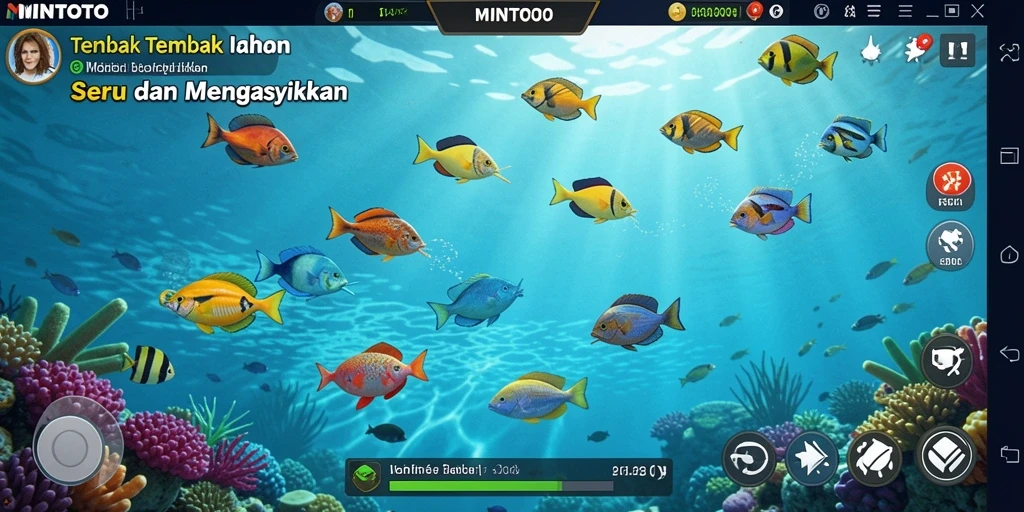 Tampilan gameplay Tembak Ikan yang seru dan menantang.