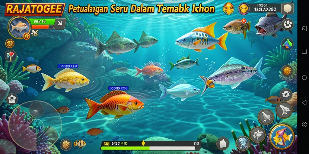 Screenshot gameplay Tembak Ikan yang menampilkan aksi seru di RAJATOGEL.