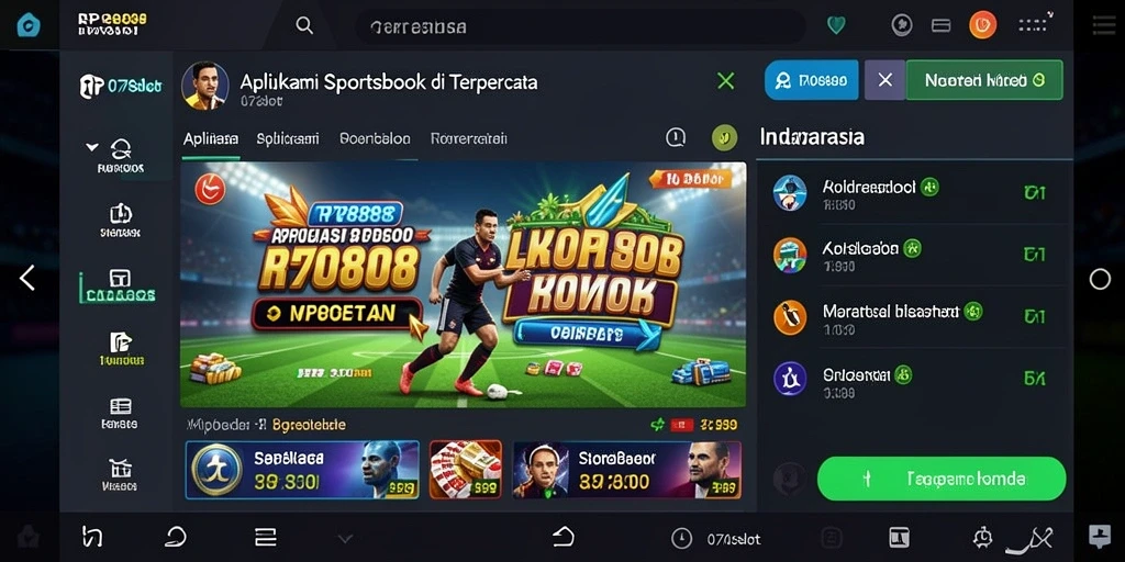 Tampilan gameplay Sportsbook RP8888 yang menarik.