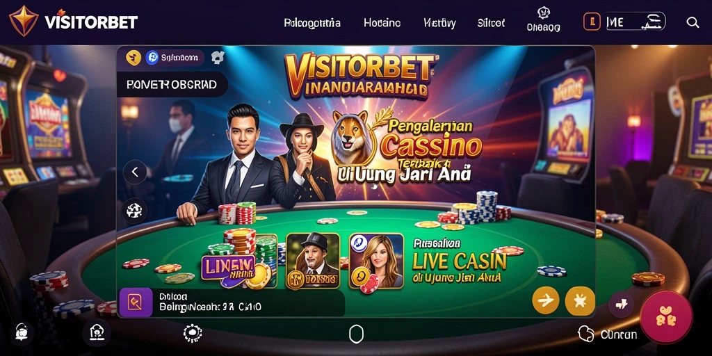 Tampilan gameplay Live Casino yang menarik dan interaktif.